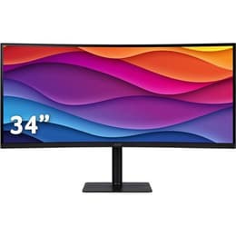 34-inch Acer CZ342CUR 3440 x 1440 LED Monitor Cinzento