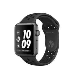 Apple Watch (Series 3) 2017 GPS + Celular 42 - Alumínio Cinzento sideral - Bracelete desportiva Nike Preto
