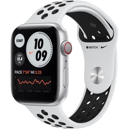 Apple Watch Series 6 (2020) GPS 40 mm - Alumínio Prateado - Bracelete desportiva Nike Branco/Preto