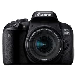 Reflex Canon EOS 800D - Preto + Lente Canon EF-S 18-55mm f/3.5-5.6 IS STM