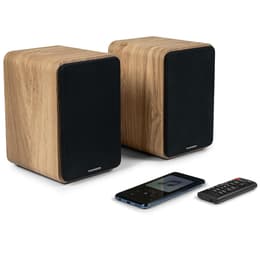 Enceintes de bibliothèque, Caisson Bois COSY - 100W - Thomson WS602DUO - Bluetooth 5.0, Entrée optique câble inclus Bluetooth Speakers -