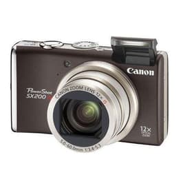 Canon PowerShot SX200 IS Compacto 12 - Castanho