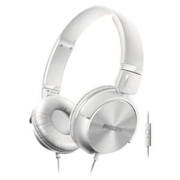 SHL3065 Auscultador- com fios com microfone - Prateado/Branco