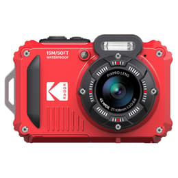 Compacto - Kodak PixPro WPZ2 Preto/Vermelho + Lente Kodak Zoom Optique x4 27-108mm f/3.0-6.6