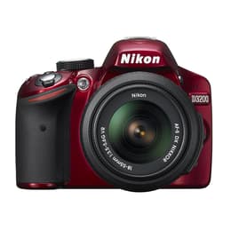 Nikon D3200 Reflex 24 - Vermelho