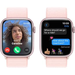 Apple Watch Series 9 (2023) GPS 41 mm - Alumínio Rosa - Loop desportiva Rosa