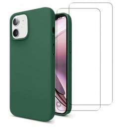 Capa iPhone 11 e 2 películas de proteção - Silicone - Verde