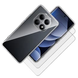 Capa Redmi Note 15 e 2 películas de proteção - TPU - Transparente