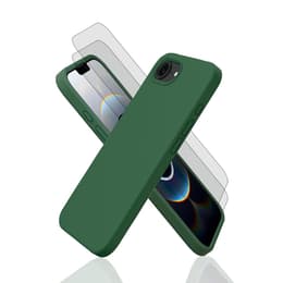 Capa iPhone 16e e 2 películas de proteção - Silicone - Verde