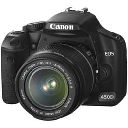 Reflex - Canon EOS 450D Preto + Lente Canon Zoom Lens EF-S 18-55mm f/3.5-5.6 IS