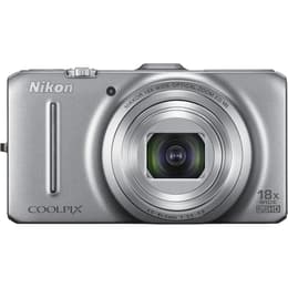 Nikon Coolpix S9300 - Prateado + Nikon Nikon Nikkor 18x Wide Optical Zoom 25-450 mm f/3.5-5.9 ED VR