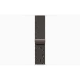 Apple Watch Series 10 (2024) GPS + Celular 46 mm - Titânio Ardósia - Loop milanesa Preto