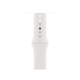 Apple Watch Series 6 (2020) GPS + Celular 40 mm - Aço inoxidável Dourado - Bracelete desportiva Branco