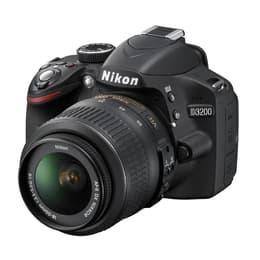 Reflexo D3200 - Preto + Nikon AF-P Nikkor DX 18-55mm f/3.5-5.6G VR + AF-S DX Nikkor 55-200mm f/4-5.6G ED VR II f/3.5-5.6 + f/4-5.6