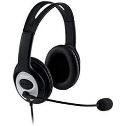 LifeChat LX-3000 Auscultador- com fios (sector) com microfone - Preto/Cinzento