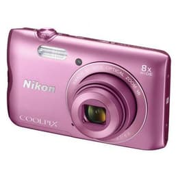Compacto Coolpix A300 - Rosa + Nikon Nikkor 8x Wide Optical Zoom VR 25-200mm f/3.7-6.6 f/3.7-6.6