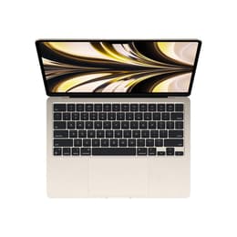 MacBook Air 13" (2022) - M2 da Apple com CPU 8‑core e GPU 8-Core - 16GB RAM - SSD 256GB - Ecrã padrão - QWERTY - Inglês