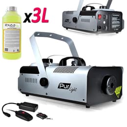 Pur Light Machine à fumée Pro Sono 1200W + Etrier de fix + 2 télécommandes NEWARK1200 + 3L Liquide Acessórios De Áudio