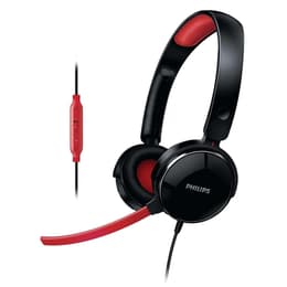 SHG7210/10 jogos Auscultador- com fios (sector) com microfone - Preto/Vermelho