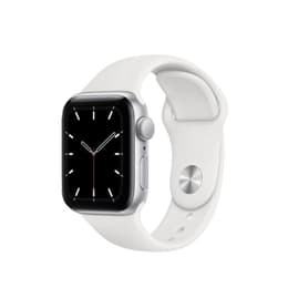 Apple Watch Series 5 (2019) GPS 44 mm - Alumínio Prateado - Loop desportiva Branco
