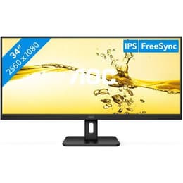 34-inch Aoc Q34E2A 2560 x 1080 LCD Monitor Preto