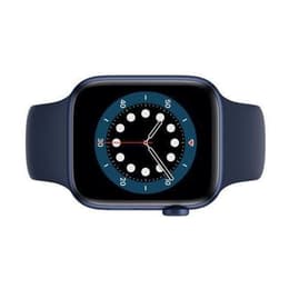 Apple Watch (Series 7) 2021 GPS 41 - Alumínio Preto - Bracelete desportiva Azul