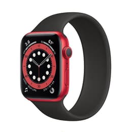 Apple Watch Series 6 (2020) GPS 44 mm - Alumínio Vermelho - Bracelete desportiva Preto