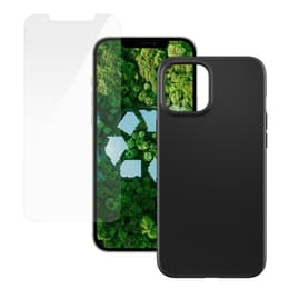 Capa iPhone 12 Pro Max e película de proteção - Plástico - Preto