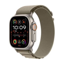 Apple Watch Ultra 2 (2023) GPS + Celular 49 mm - Titânio Titânio natural - Loop Alpine Verde