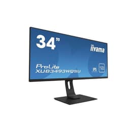 34-inch Iiyama ProLite XUB3493WQSU-B1 LCD Monitor Preto