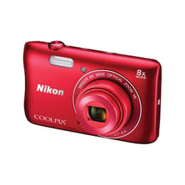 Nikon Coolpix S3700 Compacto 20 - Vermelho
