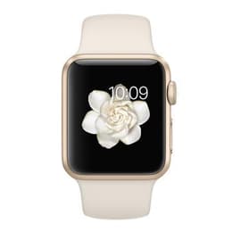 Apple Watch (Series 1) 2016 GPS 42 - Alumínio Dourado - Circuito desportivo Branco