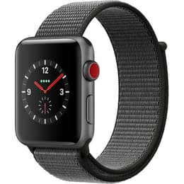 Apple Watch (Series 3) 2017 GPS 42 - Cerâmica Cinzento sideral - Tecido de Nylon Preto