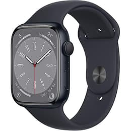 Apple Watch (Series 8) 2022 GPS 45 - Aço inoxidável Preto - Bracelete desportiva Preto