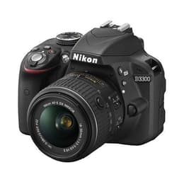 Reflexo D3300 - Preto + Nikon AF-S DX Nikkor 18-55mm f/3.5-5.6G VR II f/3.5-5.6