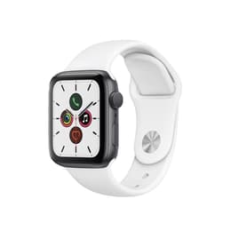 Apple Watch Series 5 (2019) GPS + Celular 44 mm - Alumínio Cinzento sideral - Bracelete desportiva Branco