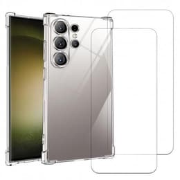 Capa Galaxy S24 Ultra e 2 películas de proteção - TPU - Transparente