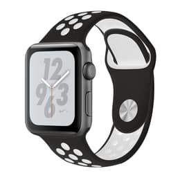 Apple Watch (Series 4) 2018 GPS + Celular 44 - Alumínio Cinzento sideral - Nike desportiva Preto/Branco