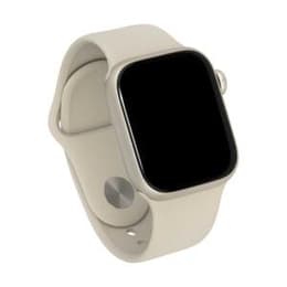 Apple Watch Series 8 (2022) GPS 45 mm - Alumínio Luz das estrelas - Bracelete desportiva Branco