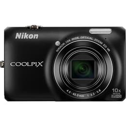 Compacto Coolpix S6300 - Preto + Nikon Nikkor 10x Wide Optical Zoom ED VR 25-250mm f/3.2-5.8 f/3.2-5.8