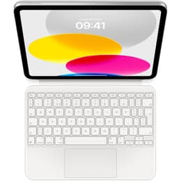 iPad Magic Keyboard Folio 10.9" (2022) - Branco - QWERTY - Inglês (Reino Unido)