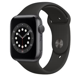 Apple Watch (Series 6) 2020 GPS 44 - Alumínio Cinzento sideral - Bracelete desportiva Preto