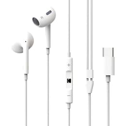 Kodak Auriculares Boton + Mic 210+ Tipo-C Earbud Earphones - Branco