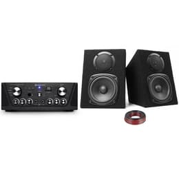 Gefroy Amplificateur Skytronic karaoké noir USB/SD/FM 160W + Enceintes Fenton DJ compactes 2x100W Speakers - Preto