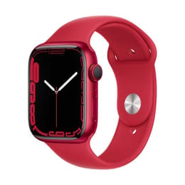 Apple Watch (Series 7) 2021 GPS + Celular 45 - Alumínio Vermelho - Bracelete desportiva Vermelho