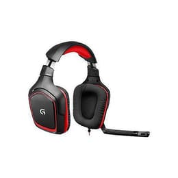 G230 redutor de ruído jogos Auscultador- com fios (sector) com microfone - Preto/Vermelho