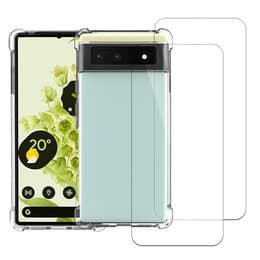 Capa Google Pixel 6 e 2 películas de proteção - TPU - Transparente