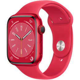 Apple Watch (Series 8) 2022 GPS + Celular 45 - Alumínio Vermelho - Bracelete desportiva Vermelho
