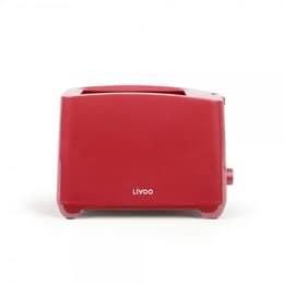 Torradeira Livoo - Grille-pain 2 fentes DOD162RC compartimentos - Vermelho