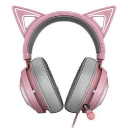 Kraken Kitty Edition Auscultador- com fios com microfone - Rosa/Cinzento